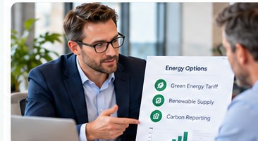 Photographic illustration for B2B utility brokers